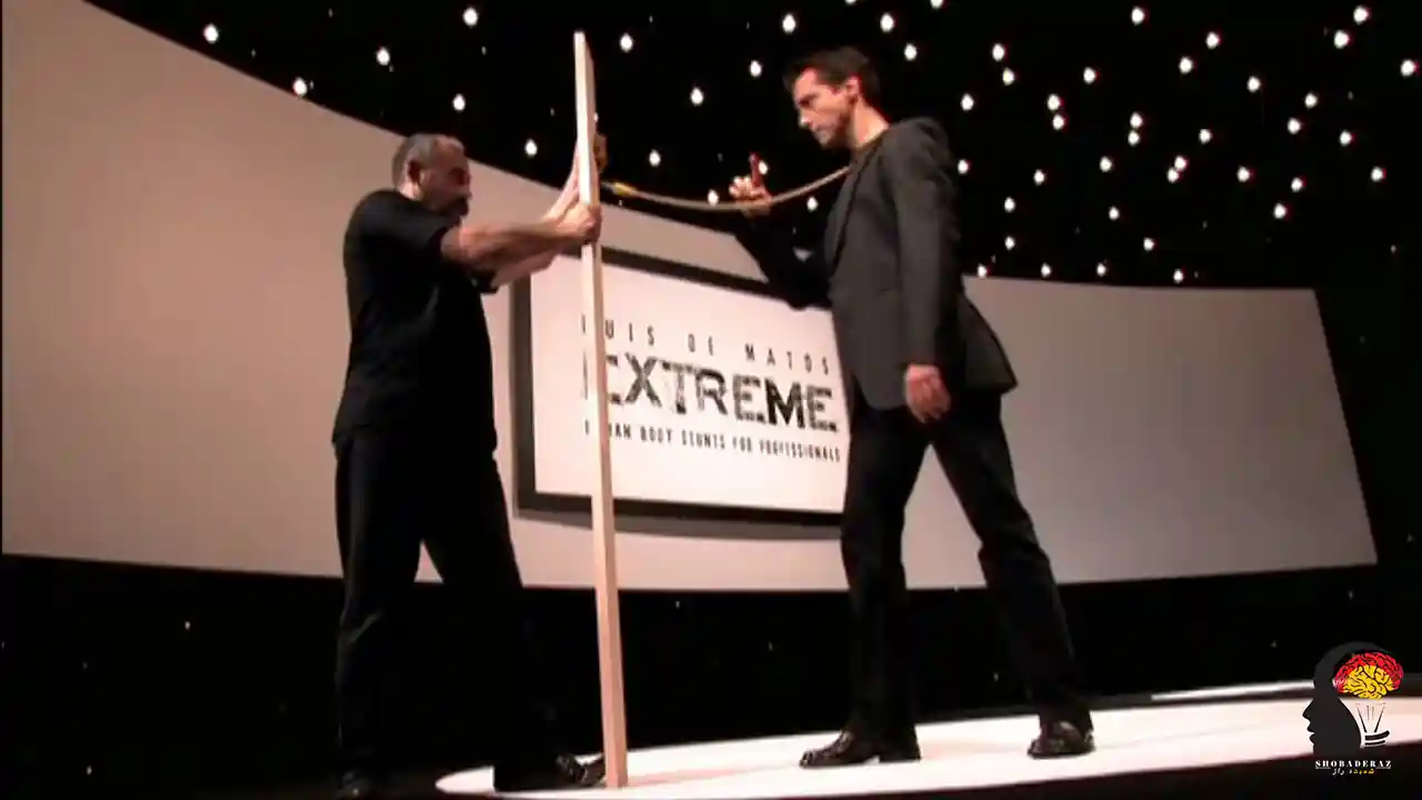 آموزش شکستن نیزه تیر و کمان با گردن