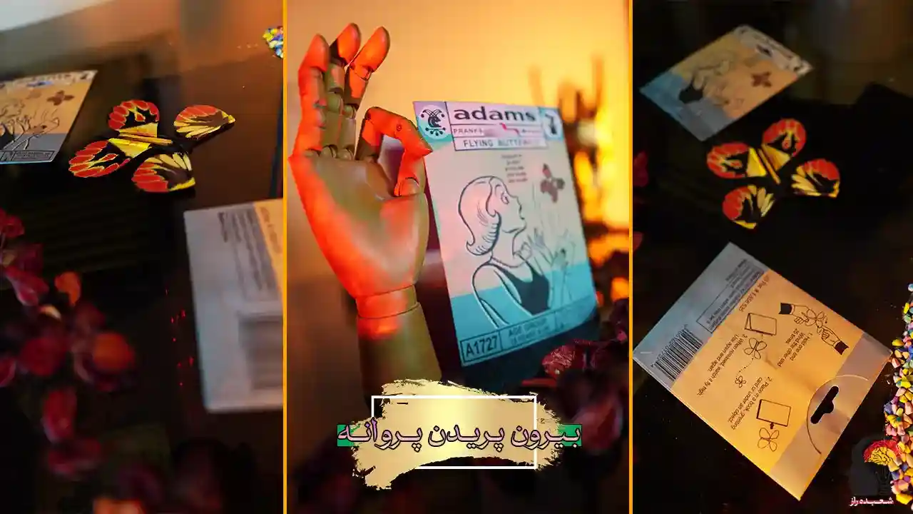 شوخی و سرکاری بیرون پریدن پروانه